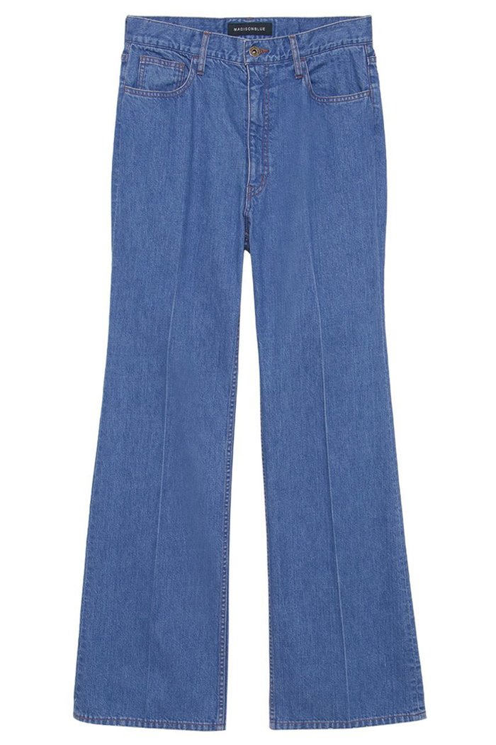 【マディソンブルー/MADISONBLUE】のCENTER CREASE FLARE PANTS DENIM デニムフレアパンツ インテリア・キッズ・メンズ・レディースファッション・服の通販 founy(ファニー) https://founy.com/ ファッション Fashion レディースファッション Fashion for Women パンツ Pants & Trousers デニムパンツ・ジーンズ・美脚デニム Denim Jeans & Pants 2026年 2026 センター Center, Center Line デニム Denim, Jeans Material フレア Flare, Flared 夏 Summer 春 Spring S/S・春夏 SS, Spring/Summer, Warm Season |ID: prp329100004793090 ipo3291000000035805273