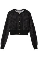 【コルコバード/CORCOVADO】のレーシージャカードカーディガン 人気、トレンドファッション・服の通販 founy(ファニー) ファッション Fashion レディースファッション Fashion for Women トップス・カットソー Cut & Sew Tops カーディガン・羽織り Layered Style Cardigans シャツ・ブラウス・オフィスカジュアル Elegant Blouses & Button-Ups ロングTシャツ・Tシャツ Longline T-Shirts & Tees カットソー・ベーシックTシャツ Cut-and-Sewn Tops / Stretch Tees & Basics 2026年 2026 おすすめ Recommended / Our Picks カーディガン Cardigan, Knitwear コンパクト Compact, Small Size ショート Short, Short Length ジャカード/ジャガード Jacquard, Woven Pattern リュクス Luxury, Elegant, High-End, Chic レーシー Lacy, Lace-Like 夏 Summer 春 Spring S/S・春夏 SS, Spring/Summer, Warm Season |ID:prp329100004793100