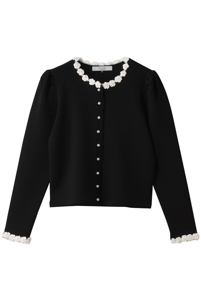 【コルコバード/CORCOVADO】のフラワートリムカーディガン インテリア・キッズ・メンズ・レディースファッション・服の通販 founy(ファニー) https://founy.com/ ファッション Fashion レディースファッション Fashion for Women トップス・カットソー Cut & Sew Tops カーディガン・羽織り Layered Style Cardigans シャツ・ブラウス・オフィスカジュアル Elegant Blouses & Button-Ups ロングTシャツ・Tシャツ Longline T-Shirts & Tees カットソー・ベーシックTシャツ Cut-and-Sewn Tops / Stretch Tees & Basics 2026年 2026 カーディガン Cardigan, Knitwear コンパクト Compact, Small Size ショート Short, Short Length スリーブ Sleeve, Long Sleeve / Short Sleeve バランス Balance, Style Balance パール Pearl, Pearl Accent フラワー Flower, Floral フレア Flare, Flared モチーフ Motif, Design Theme エレガント 上品 Elegant 夏 Summer 春 Spring S/S・春夏 SS, Spring/Summer, Warm Season |ID: prp329100004793103 ipo3291000000036156400