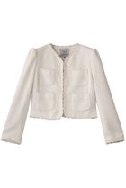 【コルコバード/CORCOVADO】のパールトリムツイードジャケット 人気、トレンドファッション・服の通販 founy(ファニー) ファッション Fashion レディースファッション Fashion for Women アウター Coat / Outerwear Collection レディースジャケット・軽アウター Jackets 2026年 2026 エレガント 上品 Elegant クラシカル Classical, Vintage-Inspired ジャケット Jacket, Outerwear ツイード Twill, Twill Weave パーティ Party, Party Style パール Pearl, Pearl Accent フォルム Silhouette, Form リュクス Luxury, Elegant, High-End, Chic 夏 Summer 春 Spring S/S・春夏 SS, Spring/Summer, Warm Season thumbnail ホワイト|ID: prp329100004793105 ipo3291000000034777749