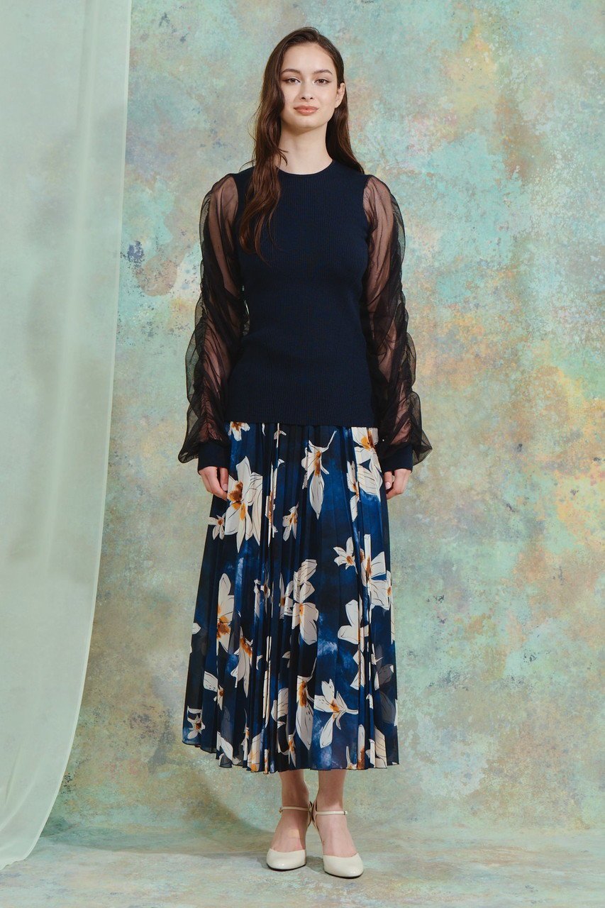 【コルコバード/CORCOVADO】のカラーシフォンスカート 人気、トレンドファッション・服の通販 founy(ファニー) 　ファッション　Fashion　レディースファッション　Fashion for Women　スカート　Skirts　2026年　2026　シフォン　Chiffon, Lightweight Fabric　シンプル　Simple, Minimal　パーティ　Party, Party Style　フラワー　Flower, Floral　モチーフ　Motif, Design Theme　夏　Summer　春　Spring　S/S・春夏　SS, Spring/Summer, Warm Season　other-7|ID: prp329100004793112 ipo3291000000034777813