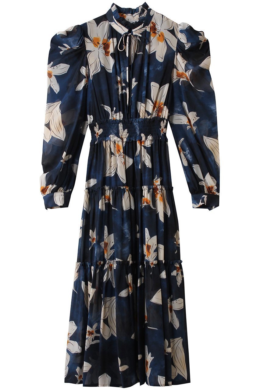 【コルコバード/CORCOVADO】のカラーシフォンドレス インテリア・キッズ・メンズ・レディースファッション・服の通販 founy(ファニー) 　ファッション　Fashion　レディースファッション　Fashion for Women　ワンピース　Dresses　フォーマル・パーティードレス・結婚式用ドレス　Elegant & Casual Dresses　チュニック　Tunic Tops & Dresses　2026年　2026　ギャザー　Gathered, Ruffled　シフォン　Chiffon, Lightweight Fabric　シューズ　Shoes, Footwear　スリーブ　Sleeve, Long Sleeve / Short Sleeve　チュニック　Tunic, Long Top　ドレス　Dress, One-Piece　パーティ　Party, Party Style　フラワー　Flower, Floral　リゾート　Resort, Vacation Style　リボン　Ribbon, Bow　夏　Summer　春　Spring　S/S・春夏　SS, Spring/Summer, Warm Season　カラー|ID: prp329100004793115 ipo3291000000035894740