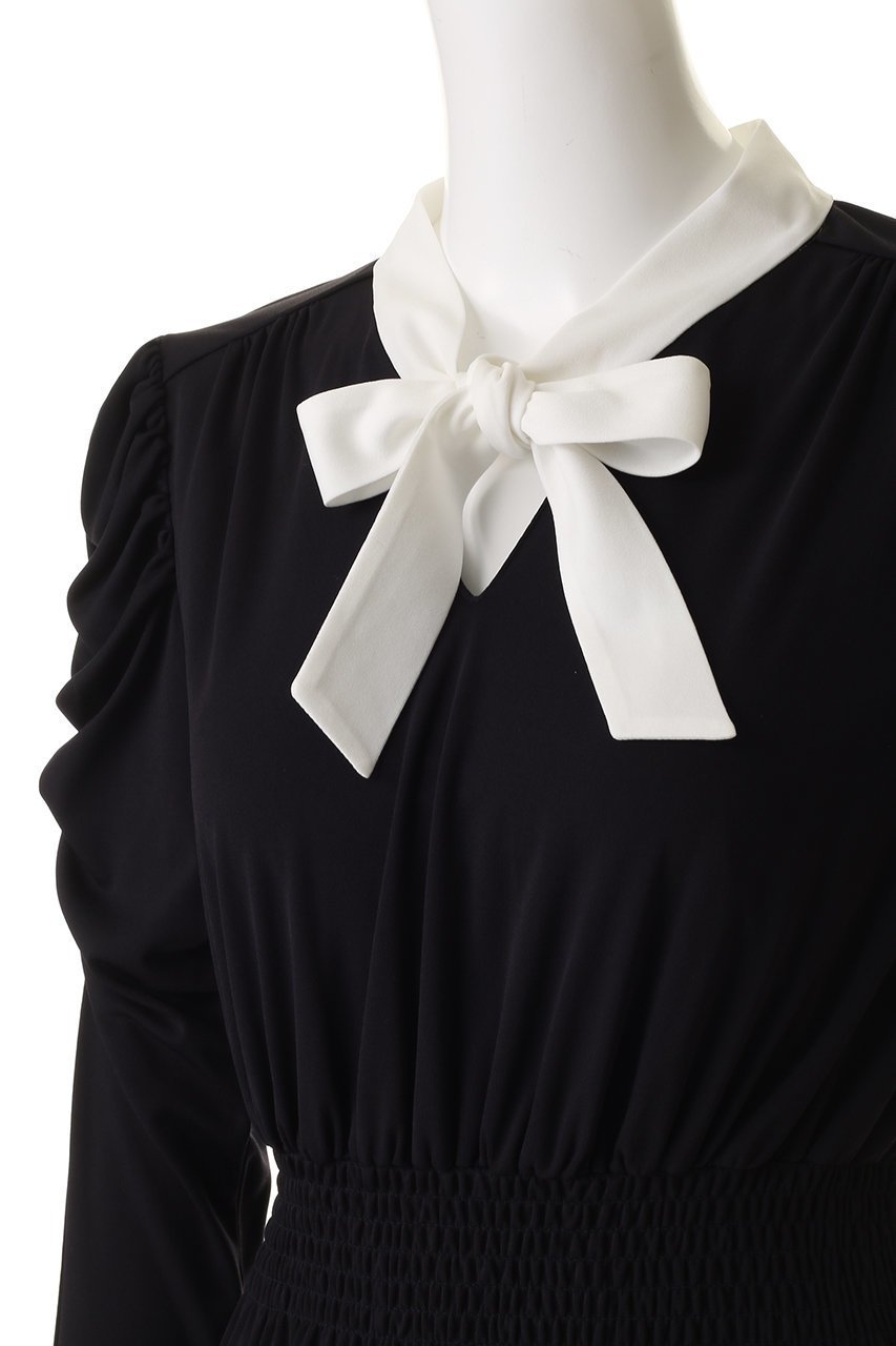 【コルコバード/CORCOVADO】のバイカラーボウタイリボンドレス 人気、トレンドファッション・服の通販 founy(ファニー) 　ファッション　Fashion　レディースファッション　Fashion for Women　ワンピース　Dresses　フォーマル・パーティードレス・結婚式用ドレス　Elegant & Casual Dresses　チュニック　Tunic Tops & Dresses　2026年　2026　インナー　Innerwear　ジャケット　Jacket, Outerwear　チュニック　Tunic, Long Top　ドレス　Dress, One-Piece　フィット　Fit, Slim Fit　フレア　Flare, Flared　夏　Summer　春　Spring　S/S・春夏　SS, Spring/Summer, Warm Season　other-5|ID: prp329100004793118 ipo3291000000036156459