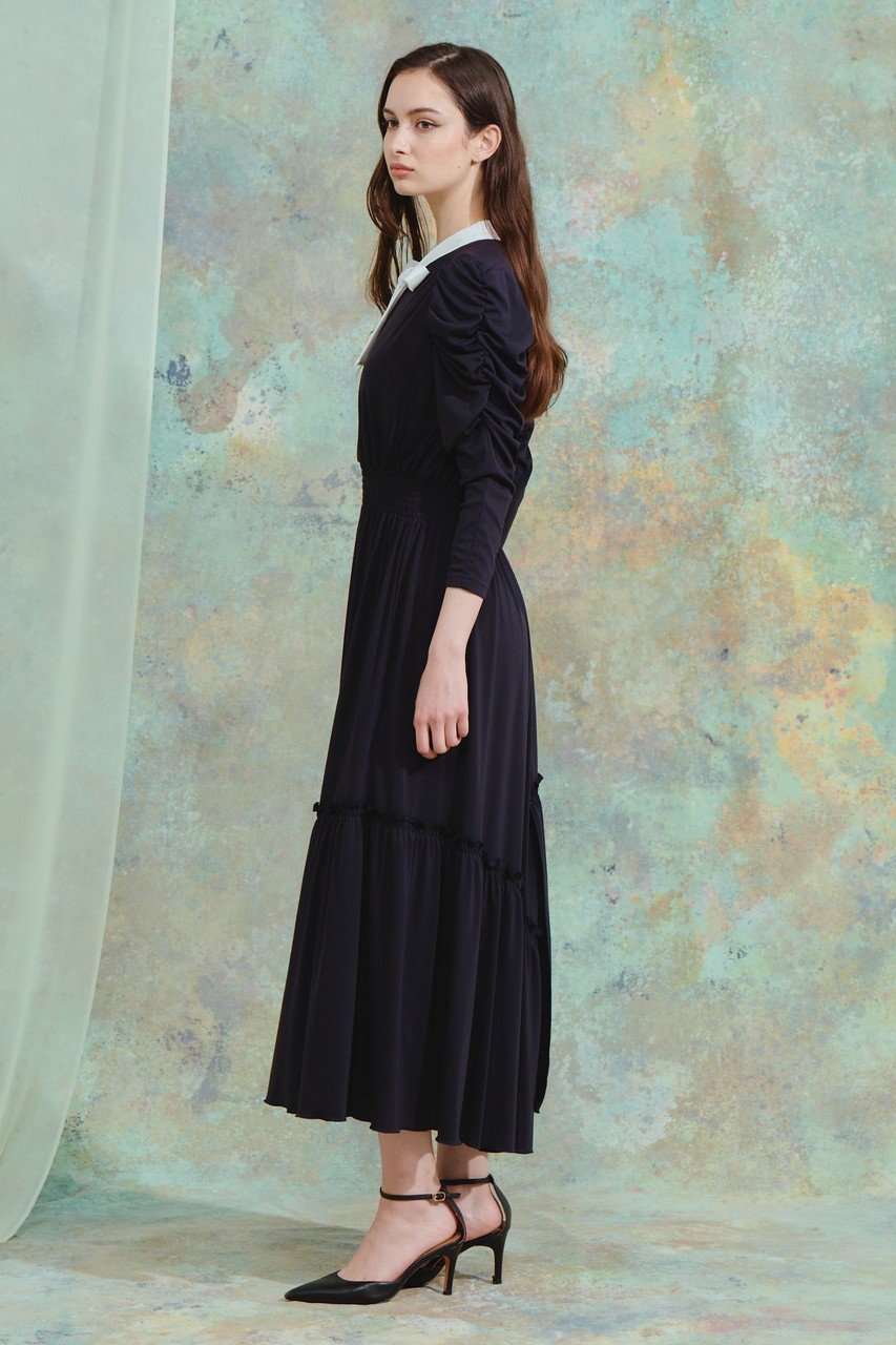 【コルコバード/CORCOVADO】のバイカラーボウタイリボンドレス 人気、トレンドファッション・服の通販 founy(ファニー) 　ファッション　Fashion　レディースファッション　Fashion for Women　ワンピース　Dresses　フォーマル・パーティードレス・結婚式用ドレス　Elegant & Casual Dresses　チュニック　Tunic Tops & Dresses　2026年　2026　インナー　Innerwear　ジャケット　Jacket, Outerwear　チュニック　Tunic, Long Top　ドレス　Dress, One-Piece　フィット　Fit, Slim Fit　フレア　Flare, Flared　夏　Summer　春　Spring　S/S・春夏　SS, Spring/Summer, Warm Season　other-7|ID: prp329100004793118 ipo3291000000036156465