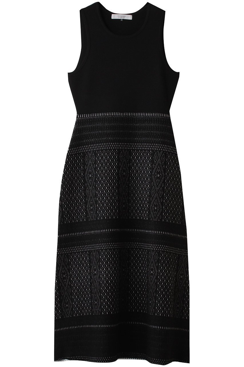 【コルコバード/CORCOVADO】のレーシージャカードドレス 人気、トレンドファッション・服の通販 founy(ファニー) 　ファッション　Fashion　レディースファッション　Fashion for Women　ワンピース　Dresses　フォーマル・パーティードレス・結婚式用ドレス　Elegant & Casual Dresses　チュニック　Tunic Tops & Dresses　2026年　2026　なめらか　Smooth, Silky Texture　オケージョン　Occasion Wear　ジャカード／ジャガード　Jacquard, Woven Pattern　ジャケット　Jacket, Outerwear　チュニック　Tunic, Long Top　ドレス　Dress, One-Piece　ビジネス 仕事 通勤　Business / Work / Commuting　モダン　Modern, Contemporary　レーシー　Lacy, Lace-Like　夏　Summer　春　Spring　S/S・春夏　SS, Spring/Summer, Warm Season　 other-1|ID: prp329100004793119 ipo3291000000035894754