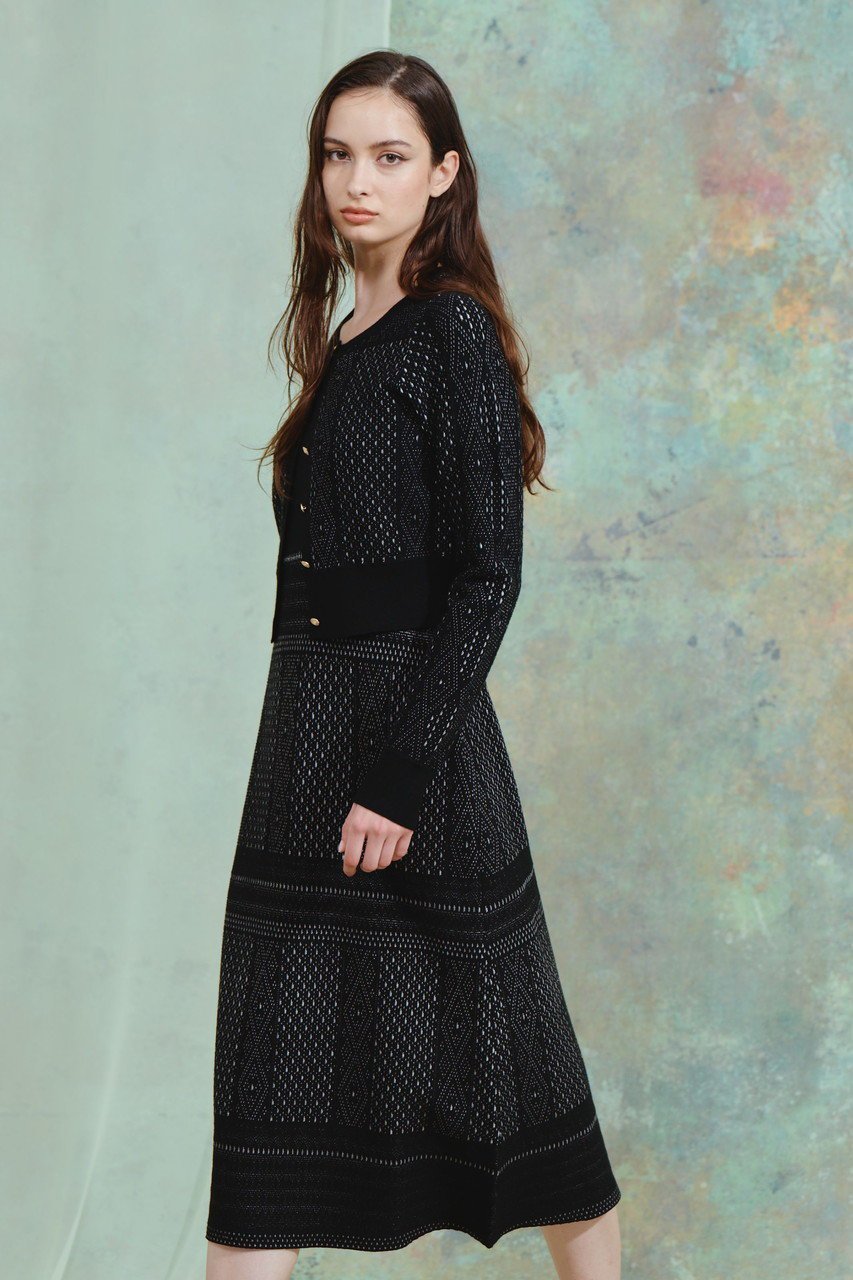 【コルコバード/CORCOVADO】のレーシージャカードドレス 人気、トレンドファッション・服の通販 founy(ファニー) 　ファッション　Fashion　レディースファッション　Fashion for Women　ワンピース　Dresses　フォーマル・パーティードレス・結婚式用ドレス　Elegant & Casual Dresses　チュニック　Tunic Tops & Dresses　2026年　2026　なめらか　Smooth, Silky Texture　オケージョン　Occasion Wear　ジャカード／ジャガード　Jacquard, Woven Pattern　ジャケット　Jacket, Outerwear　チュニック　Tunic, Long Top　ドレス　Dress, One-Piece　ビジネス 仕事 通勤　Business / Work / Commuting　モダン　Modern, Contemporary　レーシー　Lacy, Lace-Like　夏　Summer　春　Spring　S/S・春夏　SS, Spring/Summer, Warm Season　other-6|ID: prp329100004793119 ipo3291000000035894766