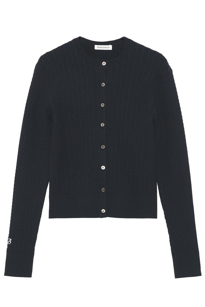 【マディソンブルー/MADISONBLUE】のCABLE KNIT CARDIGAN ケーブルニットカーディガン インテリア・キッズ・メンズ・レディースファッション・服の通販 founy(ファニー) https://founy.com/ ファッション Fashion レディースファッション Fashion for Women トップス・カットソー Cut & Sew Tops ニット Knit Tops & Sweaters カーディガン・羽織り Layered Style Cardigans カジュアルプルオーバー・ニットトップス Pullovers & Knit Tops / Casual Pullovers 2026年 2026 カーディガン Cardigan, Knitwear 夏 Summer 定番 Standard, Basic Item 春 Spring S/S・春夏 SS, Spring/Summer, Warm Season |ID: prp329100004793122 ipo3291000000035805402