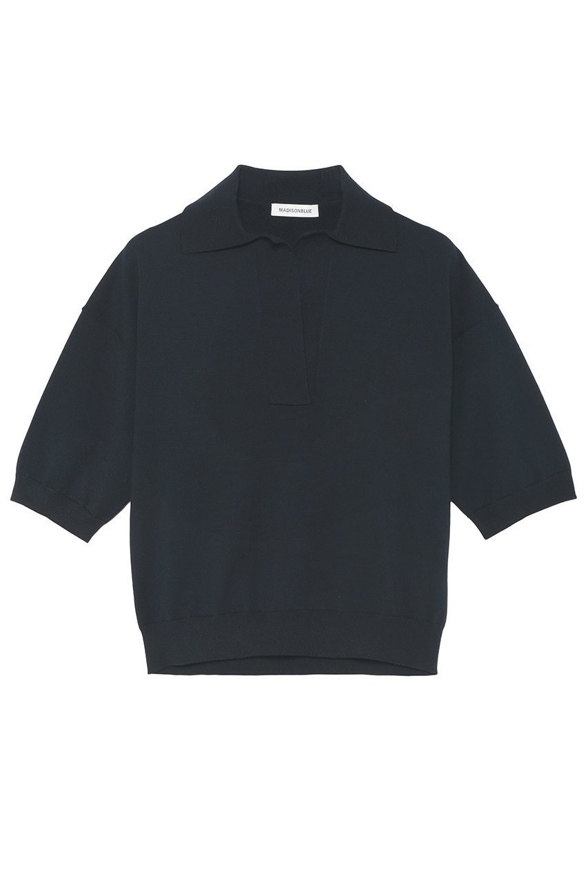 【マディソンブルー/MADISONBLUE】のSKIPPER HALF SLEEVE KNIT スキッパーH/Sニット 人気、トレンドファッション・服の通販 founy(ファニー) 　ファッション　Fashion　レディースファッション　Fashion for Women　トップス・カットソー　Cut & Sew Tops　ニット　Knit Tops & Sweaters　カジュアルプルオーバー・ニットトップス　Pullovers & Knit Tops / Casual Pullovers　2026年　2026　インナー　Innerwear　スキッパー　Skipper, Open Collar　エレガント 上品　Elegant　半袖　Short Sleeve, Half Sleeve　夏　Summer　定番　Standard, Basic Item　春　Spring　S/S・春夏　SS, Spring/Summer, Warm Season　 other-1|ID: prp329100004793124 ipo3291000000035943179