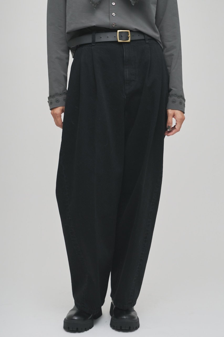 【ウィムガゼット/Whim Gazette】の【GEMINI】デニム インテリア・キッズ・メンズ・レディースファッション・服の通販 founy(ファニー) 　ファッション　Fashion　レディースファッション　Fashion for Women　パンツ　Pants & Trousers　デニムパンツ・ジーンズ・美脚デニム　Denim Jeans & Pants　スラックス　Slacks, Dress Pants　スリット　Slit, Slit Detail　デニム　Denim, Jeans Material　ネップ　Nepp, Slub Yarn　フロント　Front, Front Design　ポケット　Pocket, Pocket Detail　ループ　Loop, Loop Knit　ワイド　Wide, Wide Fit　ブラック|ID: prp329100004793140 ipo3291000000035805511