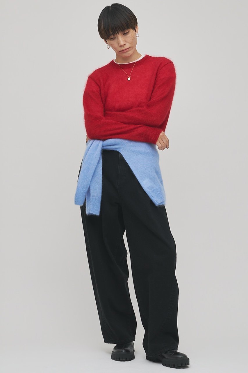 【ウィムガゼット/Whim Gazette】の【GEMINI】デニム 人気、トレンドファッション・服の通販 founy(ファニー) 　ファッション　Fashion　レディースファッション　Fashion for Women　パンツ　Pants & Trousers　デニムパンツ・ジーンズ・美脚デニム　Denim Jeans & Pants　スラックス　Slacks, Dress Pants　スリット　Slit, Slit Detail　デニム　Denim, Jeans Material　ネップ　Nepp, Slub Yarn　フロント　Front, Front Design　ポケット　Pocket, Pocket Detail　ループ　Loop, Loop Knit　ワイド　Wide, Wide Fit　other-5|ID: prp329100004793140 ipo3291000000035805517