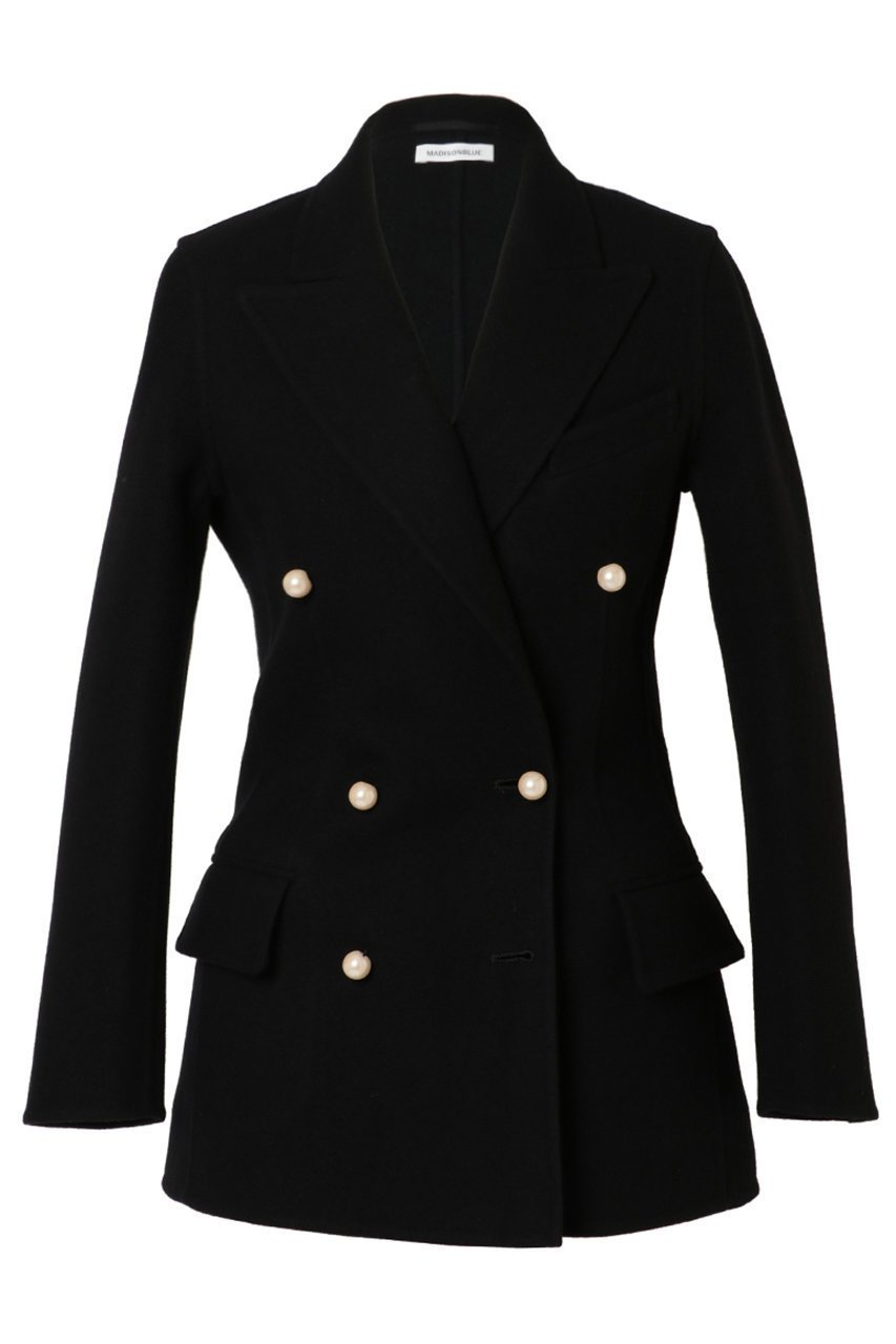 【マディソンブルー/MADISONBLUE】のREVER PEARL GARBO JACKET リバーパールガルボジャケット インテリア・キッズ・メンズ・レディースファッション・服の通販 founy(ファニー) 　ファッション　Fashion　レディースファッション　Fashion for Women　アウター　Coat / Outerwear Collection　レディースジャケット・軽アウター　Jackets　エレガント 上品　Elegant　ジャケット　Jacket, Outerwear　パール　Pearl, Pearl Accent　定番　Standard, Basic Item　ブラック|ID: prp329100004793148 ipo3291000000036156602