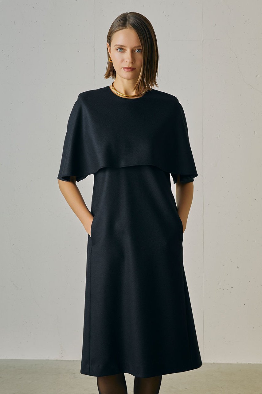 【ジェイドット/j.】のプレミアムジャージー ケープワンピース 人気、トレンドファッション・服の通販 founy(ファニー) 　ファッション　Fashion　レディースファッション　Fashion for Women　ワンピース　Dresses　チュニック　Tunic Tops & Dresses　なめらか　Smooth, Silky Texture　チュニック　Tunic, Long Top　フィット　Fit, Slim Fit　フェミニン　Feminine, Girly　フレア　Flare, Flared　プレミアム　Premium, High-End　ロング　Long, Long-Length　other-6|ID: prp329100004793151 ipo3291000000036156645