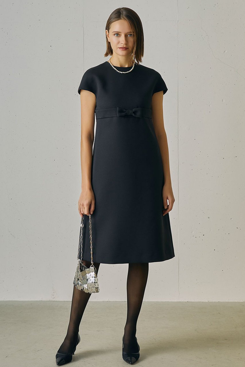 【ジェイドット/j.】のマトラッセクロス ナローリボンワンピース 人気、トレンドファッション・服の通販 founy(ファニー) 　ファッション　Fashion　レディースファッション　Fashion for Women　ワンピース　Dresses　チュニック　Tunic Tops & Dresses　エレガント 上品　Elegant　スマート　Smart, Elegant　スリーブ　Sleeve, Long Sleeve / Short Sleeve　チュニック　Tunic, Long Top　バランス　Balance, Style Balance　パーティ　Party, Party Style　フレア　Flare, Flared　フレンチ　French, French Style　リボン　Ribbon, Bow　ロング　Long, Long-Length　other-8|ID: prp329100004793152 ipo3291000000034816828