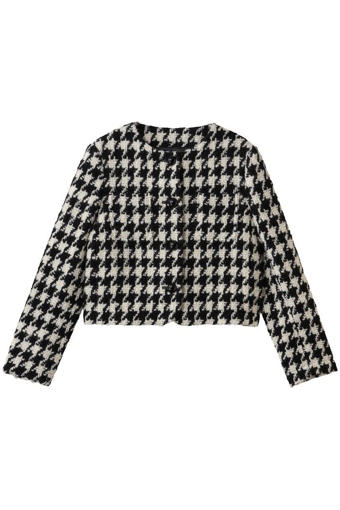 【ジェイドット/j.】の千鳥ツイード ノーカラージャケット インテリア・キッズ・メンズ・レディースファッション・服の通販 founy(ファニー) https://founy.com/ ファッション Fashion レディースファッション Fashion for Women アウター Coat / Outerwear Collection レディースジャケット・軽アウター Jackets ノーカラージャケット / シンプル上品コーデ Collarless Jackets エレガント 上品 Elegant ジャケット Jacket, Outerwear ツイード Twill, Twill Weave フォルム Silhouette, Form モダン Modern, Contemporary 新作・新入荷 New Arrivals / New In |ID: prp329100004793153 ipo3291000000034778134