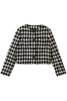 【ジェイドット/j.】の千鳥ツイード ノーカラージャケット 人気、トレンドファッション・服の通販 founy(ファニー) ファッション Fashion レディースファッション Fashion for Women アウター Coat / Outerwear Collection レディースジャケット・軽アウター Jackets ノーカラージャケット / シンプル上品コーデ Collarless Jackets エレガント 上品 Elegant ジャケット Jacket, Outerwear ツイード Twill, Twill Weave フォルム Silhouette, Form モダン Modern, Contemporary 新作・新入荷 New Arrivals / New In |ID:prp329100004793153