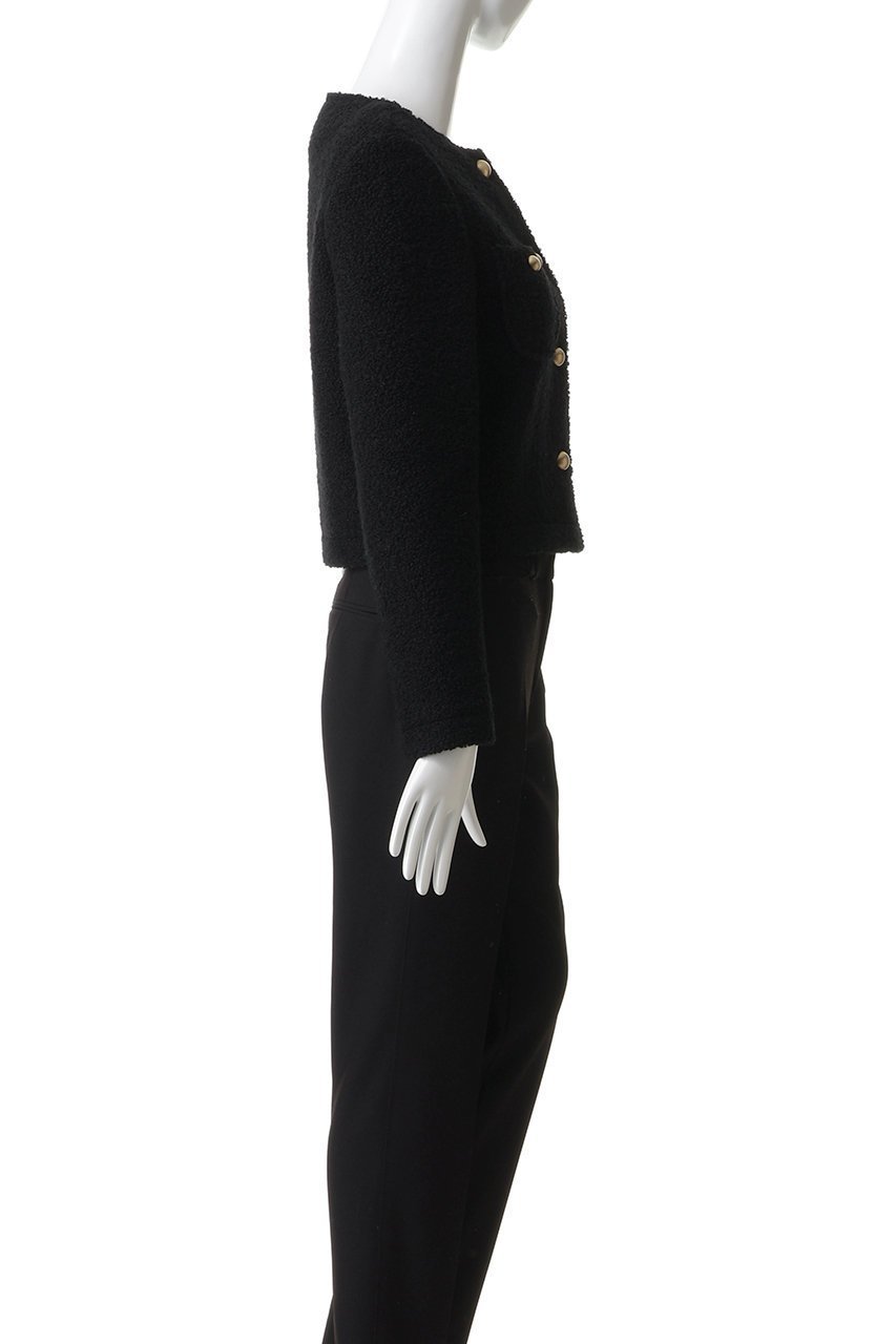 【ジェイドット/j.】のリングツイードノーカラージャケット 人気、トレンドファッション・服の通販 founy(ファニー) 　ファッション　Fashion　レディースファッション　Fashion for Women　アウター　Coat / Outerwear Collection　レディースジャケット・軽アウター　Jackets　ノーカラージャケット / シンプル上品コーデ　Collarless Jackets　オケージョン　Occasion Wear　ショート　Short, Short Length　ジャケット　Jacket, Outerwear　センター　Center, Center Line　ツイード　Twill, Twill Weave　リュクス　Luxury, Elegant, High-End, Chic　レース　Lace, Lace Fabric　新作・新入荷　New Arrivals / New In　other-3|ID: prp329100004793154 ipo3291000000034778145