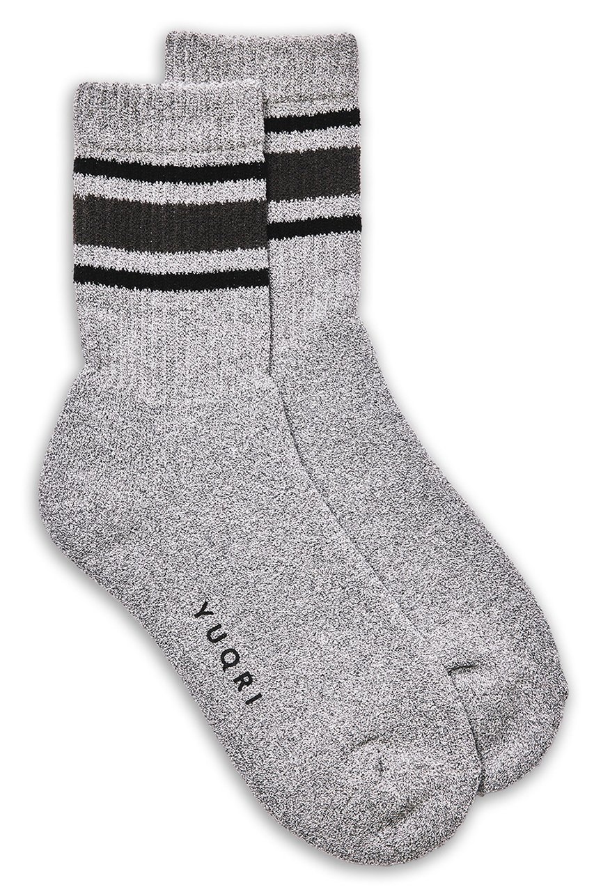 【ユクリ/YUQRI】のpuff line ソックス インテリア・キッズ・メンズ・レディースファッション・服の通販 founy(ファニー) 　ファッション　Fashion　レディースファッション　Fashion for Women　ソックス&靴下　Socks & Hosiery　レッグウェア・ストッキング　Legwear & Hosiery　クッション　Cushion, Throw Pillow　ソックス　Socks, Hosiery　ユニセックス　Unisex, Genderless　ループ　Loop, Loop Knit　日本製　Made In Japan　グレー/ブラック|ID: prp329100004793161 ipo3291000000036156708