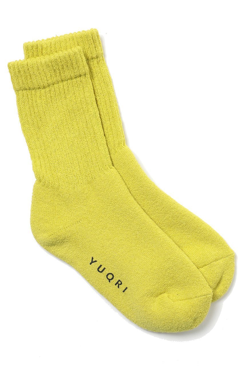 【ユクリ/YUQRI】のPuffy ソックス インテリア・キッズ・メンズ・レディースファッション・服の通販 founy(ファニー) 　ファッション　Fashion　レディースファッション　Fashion for Women　ソックス&靴下　Socks & Hosiery　レッグウェア・ストッキング　Legwear & Hosiery　クッション　Cushion, Throw Pillow　ソックス　Socks, Hosiery　ユニセックス　Unisex, Genderless　ループ　Loop, Loop Knit　日本製　Made In Japan　イエロー|ID: prp329100004793162 ipo3291000000035805680