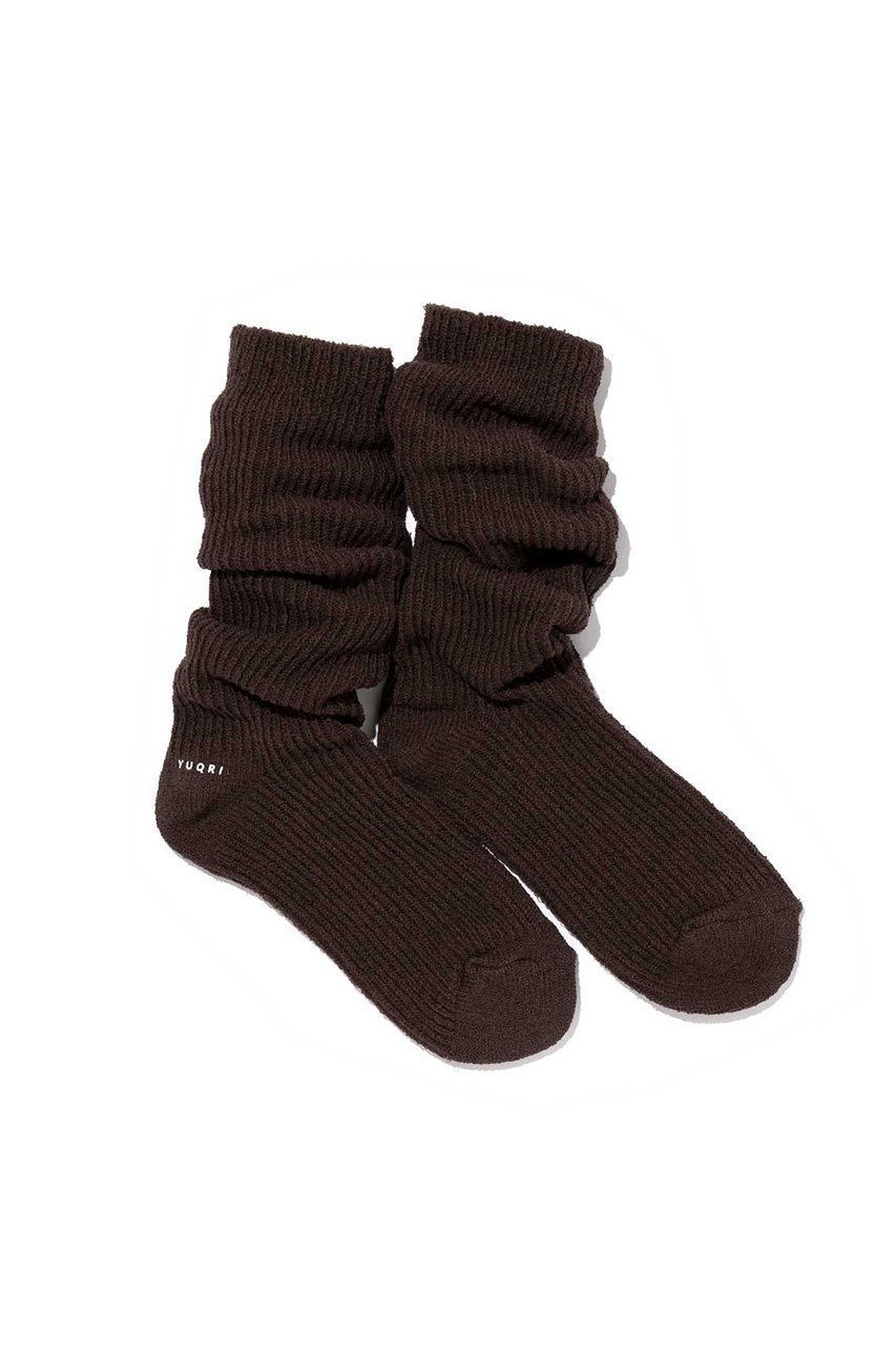 【ユクリ/YUQRI】のCrispy ソックス インテリア・キッズ・メンズ・レディースファッション・服の通販 founy(ファニー) 　ファッション　Fashion　レディースファッション　Fashion for Women　ソックス&靴下　Socks & Hosiery　レッグウェア・ストッキング　Legwear & Hosiery　ソックス　Socks, Hosiery　ユニセックス　Unisex, Genderless　ルーズ　Loose, Oversized　ダークブラウン|ID: prp329100004793163 ipo3291000000036018305