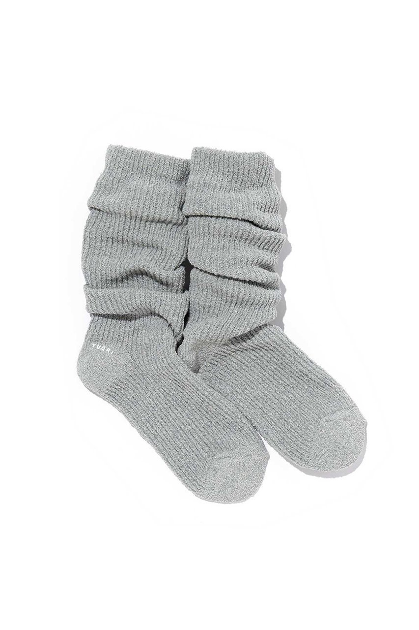 【ユクリ/YUQRI】のCrispy ソックス インテリア・キッズ・メンズ・レディースファッション・服の通販 founy(ファニー) 　ファッション　Fashion　レディースファッション　Fashion for Women　ソックス&靴下　Socks & Hosiery　レッグウェア・ストッキング　Legwear & Hosiery　ソックス　Socks, Hosiery　ユニセックス　Unisex, Genderless　ルーズ　Loose, Oversized　ライトグレー|ID: prp329100004793163 ipo3291000000036018307