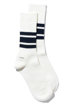 【ユクリ/YUQRI】のWalky ソックス ホワイト/ネイビー|ID: prp329100004793164 ipo3291000000034778249