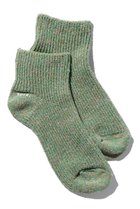 【ユクリ/YUQRI】のCrispy ankle ソックス グリーン/ベージュ|ID: prp329100004793174 ipo3291000000034778405