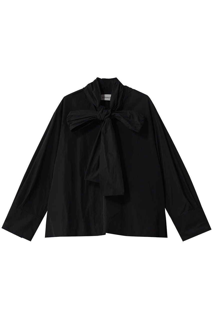 【デパリエ/DEPAREILLE】のポリタフタブラウス インテリア・キッズ・メンズ・レディースファッション・服の通販 founy(ファニー) ファッション Fashion レディースファッション Fashion for Women トップス・カットソー Cut & Sew Tops シャツ・ブラウス・オフィスカジュアル Elegant Blouses & Button-Ups 2026年 2026 エレガント 上品 Elegant クール Cool, Chic シンプル Simple, Minimal スリーブ Sleeve, Long Sleeve / Short Sleeve タフタ Taffeta, Structured Fabric リュクス Luxury, Elegant, High-End, Chic ロング Long, Long-Length 夏 Summer 春 Spring S/S・春夏 SS, Spring/Summer, Warm Season ブラック|ID: prp329100004793177 ipo3291000000034778425
