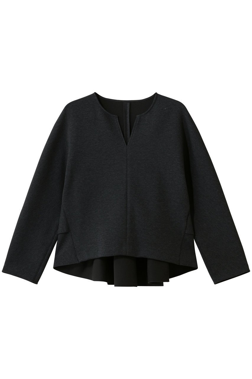 【アナイ/ANAYI】のダンボールバックティアードプルオーバー インテリア・キッズ・メンズ・レディースファッション・服の通販 founy(ファニー) ファッション Fashion レディースファッション Fashion for Women トップス・カットソー Cut & Sew Tops シャツ・ブラウス・オフィスカジュアル Elegant Blouses & Button-Ups ロングTシャツ・Tシャツ Longline T-Shirts & Tees カジュアルプルオーバー・ニットトップス Pullovers & Knit Tops / Casual Pullovers カットソー・ベーシックTシャツ Cut-and-Sewn Tops / Stretch Tees & Basics 2026年 2026 エレガント 上品 Elegant スリット Slit, Slit Detail スリーブ Sleeve, Long Sleeve / Short Sleeve フロント Front, Front Design ロング Long, Long-Length 夏 Summer 春 Spring S/S・春夏 SS, Spring/Summer, Warm Season チャコールグレー|ID: prp329100004793178 ipo3291000000034778432