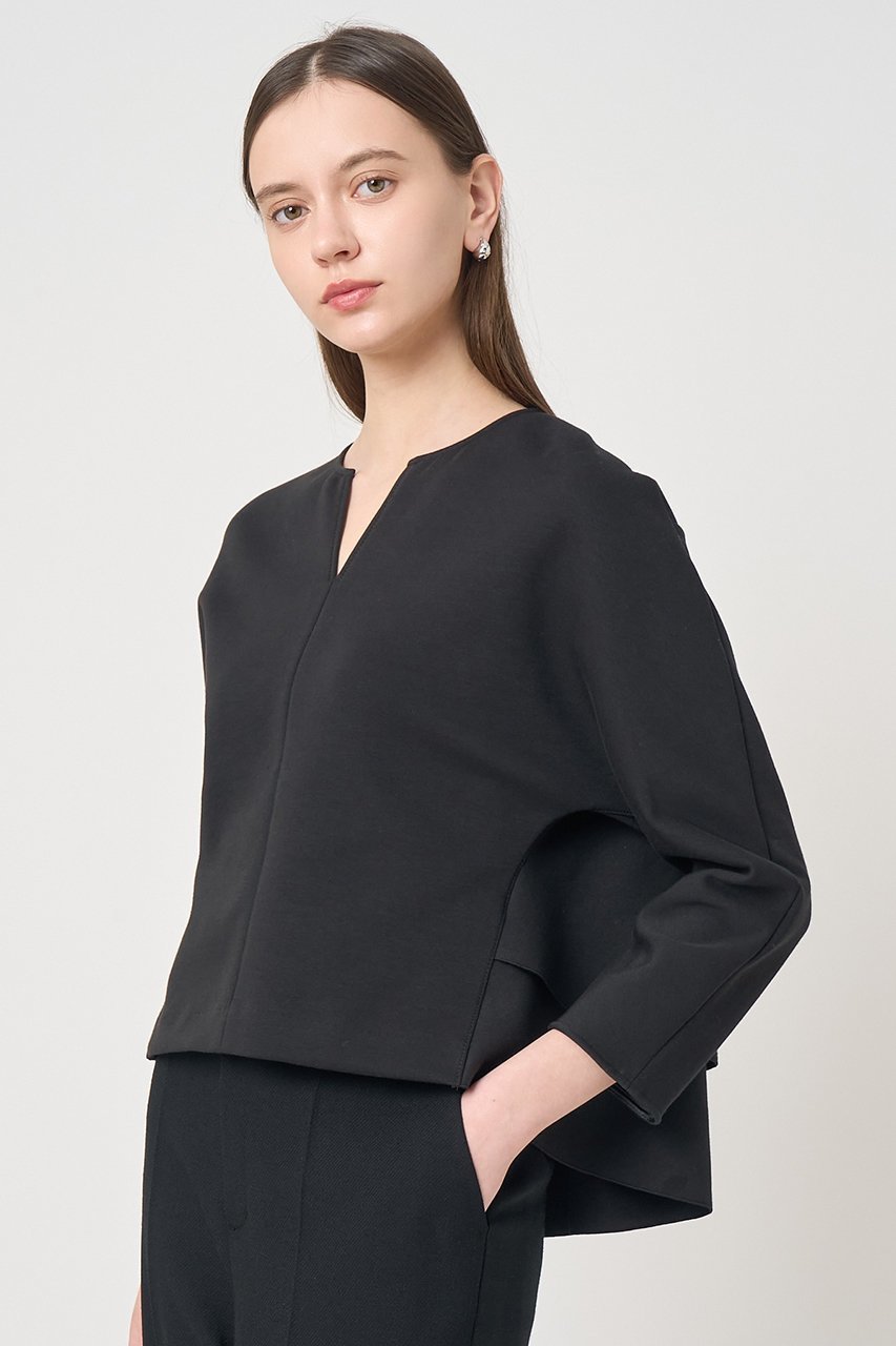 【アナイ/ANAYI】のダンボールバックティアードプルオーバー 人気、トレンドファッション・服の通販 founy(ファニー) 　ファッション　Fashion　レディースファッション　Fashion for Women　トップス・カットソー　Cut & Sew Tops　シャツ・ブラウス・オフィスカジュアル　Elegant Blouses & Button-Ups　ロングTシャツ・Tシャツ　Longline T-Shirts & Tees　カジュアルプルオーバー・ニットトップス　Pullovers & Knit Tops / Casual Pullovers　カットソー・ベーシックTシャツ　Cut-and-Sewn Tops / Stretch Tees & Basics　2026年　2026　エレガント 上品　Elegant　スリット　Slit, Slit Detail　スリーブ　Sleeve, Long Sleeve / Short Sleeve　フロント　Front, Front Design　ロング　Long, Long-Length　夏　Summer　春　Spring　S/S・春夏　SS, Spring/Summer, Warm Season　other-6|ID: prp329100004793178 ipo3291000000035183812