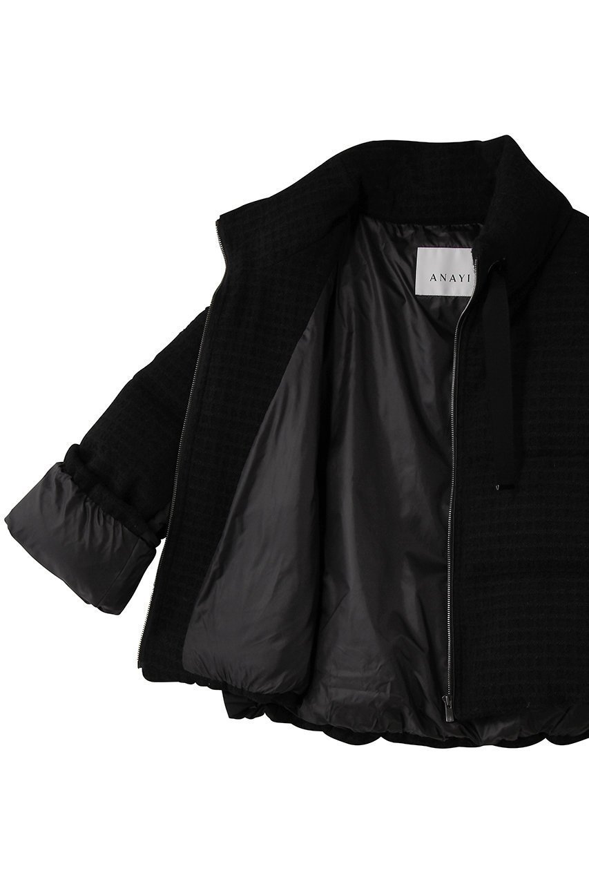 【アナイ/ANAYI】のラティスツィードダウンコート 人気、トレンドファッション・服の通販 founy(ファニー) 　ファッション　Fashion　レディースファッション　Fashion for Women　アウター　Coat / Outerwear Collection　コート・ロングコート・ピーコート　Long Coats, Peacoats & More　ダウンジャケット・軽量ダウン　Warm & Lightweight Down Jackets　2026年　2026　スタンド　Stand Collar, Upright Stand　ダウン　Down, Puffer　ツイード　Twill, Twill Weave　バランス　Balance, Style Balance　エレガント 上品　Elegant　夏　Summer　春　Spring　S/S・春夏　SS, Spring/Summer, Warm Season　other-6|ID: prp329100004793179 ipo3291000000034778445