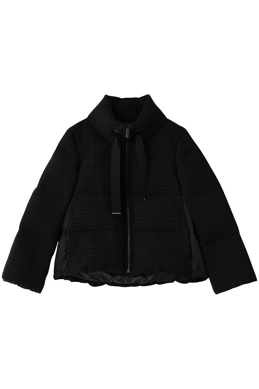 【アナイ/ANAYI】のラティスツィードダウンコート インテリア・キッズ・メンズ・レディースファッション・服の通販 founy(ファニー) 　ファッション　Fashion　レディースファッション　Fashion for Women　アウター　Coat / Outerwear Collection　コート・ロングコート・ピーコート　Long Coats, Peacoats & More　ダウンジャケット・軽量ダウン　Warm & Lightweight Down Jackets　2026年　2026　スタンド　Stand Collar, Upright Stand　ダウン　Down, Puffer　ツイード　Twill, Twill Weave　バランス　Balance, Style Balance　エレガント 上品　Elegant　夏　Summer　春　Spring　S/S・春夏　SS, Spring/Summer, Warm Season　ブラック|ID: prp329100004793179 ipo3291000000035716107