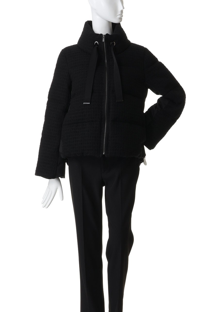 【アナイ/ANAYI】のラティスツィードダウンコート 人気、トレンドファッション・服の通販 founy(ファニー) 　ファッション　Fashion　レディースファッション　Fashion for Women　アウター　Coat / Outerwear Collection　コート・ロングコート・ピーコート　Long Coats, Peacoats & More　ダウンジャケット・軽量ダウン　Warm & Lightweight Down Jackets　スタンド　Stand Collar, Upright Stand　ダウン　Down, Puffer　ツイード　Twill, Twill Weave　バランス　Balance, Style Balance　エレガント 上品　Elegant　other-2|ID: prp329100004793179 ipo3291000000036779201