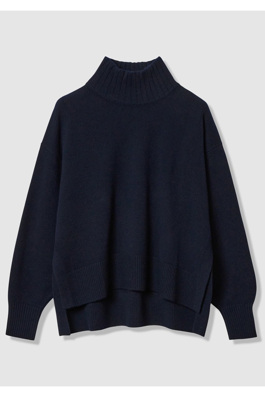 【アルアバイル/allureville】のメリノウールオーバーサイズタートル インテリア・キッズ・メンズ・レディースファッション・服の通販 founy(ファニー) ファッション Fashion レディースファッション Fashion for Women トップス・カットソー Cut & Sew Tops ニット Knit Tops & Sweaters カジュアルプルオーバー・ニットトップス Pullovers & Knit Tops / Casual Pullovers 2026年 2026 なめらか Smooth, Silky Texture ショート Short, Short Length ハイネック High Neck, Mock Neck バランス Balance, Style Balance ワイド Wide, Wide Fit 夏 Summer 春 Spring S/S・春夏 SS, Spring/Summer, Warm Season ネイビー|ID: prp329100004793183 ipo3291000000034778478