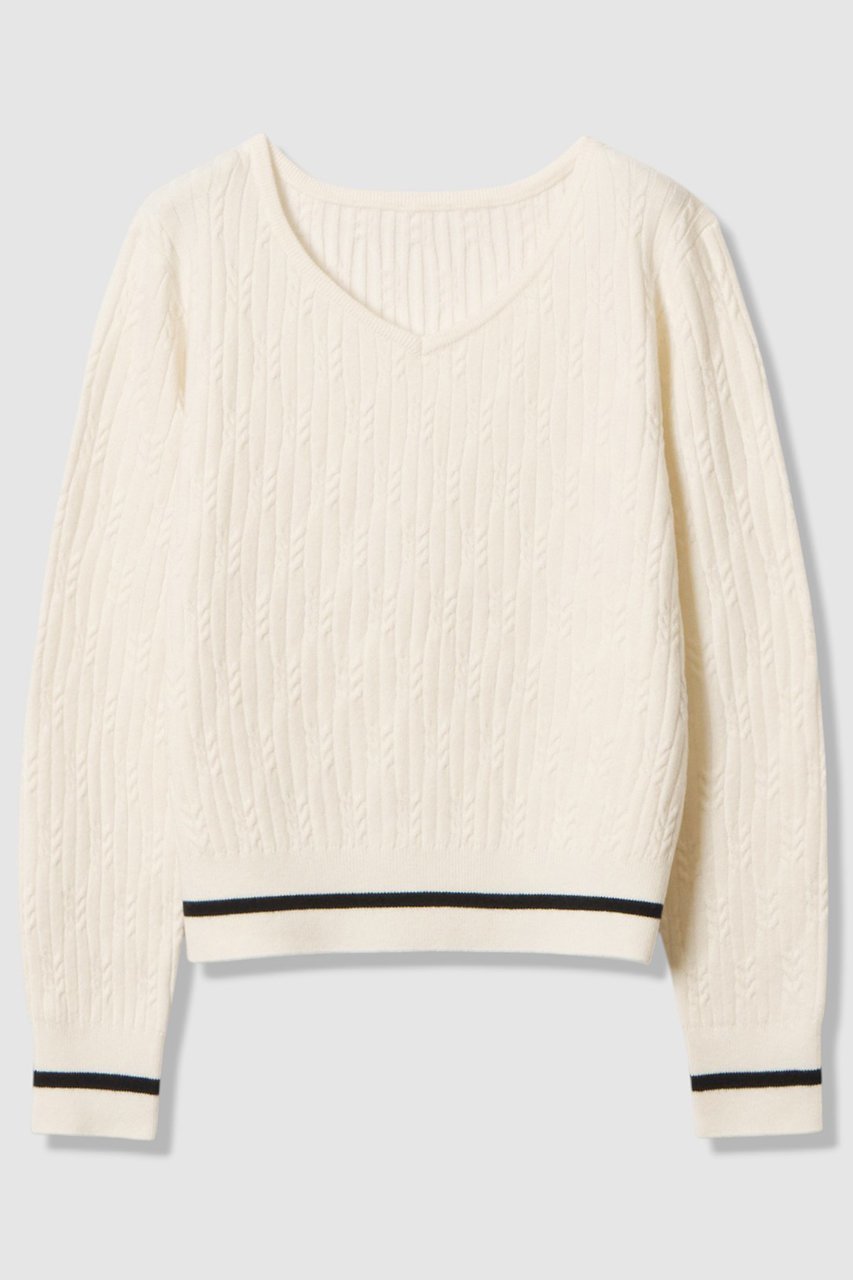 【アルアバイル/allureville】のWミニケーブルプルオーバー 人気、トレンドファッション・服の通販 founy(ファニー) 　ファッション　Fashion　レディースファッション　Fashion for Women　トップス・カットソー　Cut & Sew Tops　ニット　Knit Tops & Sweaters　カジュアルプルオーバー・ニットトップス　Pullovers & Knit Tops / Casual Pullovers　2026年　2026　インナー　Innerwear　コンパクト　Compact, Small Size　エレガント 上品　Elegant　夏　Summer　春　Spring　S/S・春夏　SS, Spring/Summer, Warm Season　 other-1|ID: prp329100004793184 ipo3291000000035943375