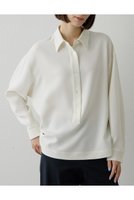 【ウィムガゼット/Whim Gazette】のダブルクロススキッパープルオーバー 人気、トレンドファッション・服の通販 founy(ファニー) ファッション Fashion レディースファッション Fashion for Women トップス・カットソー Cut & Sew Tops シャツ・ブラウス・オフィスカジュアル Elegant Blouses & Button-Ups カジュアルプルオーバー・ニットトップス Pullovers & Knit Tops / Casual Pullovers 2026年 2026 エアリー Airy Texture スキッパー Skipper, Open Collar スリーブ Sleeve, Long Sleeve / Short Sleeve ダブル Double, Double-Breasted バランス Balance, Style Balance ベーシック Basic, Essential リラックス Relax, Relaxed Fit ロング Long, Long-Length エレガント 上品 Elegant 夏 Summer 春 Spring S/S・春夏 SS, Spring/Summer, Warm Season |ID:prp329100004793188