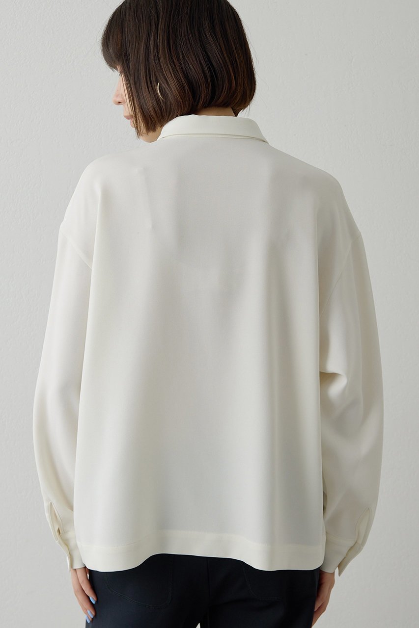 【ウィムガゼット/Whim Gazette】のダブルクロススキッパープルオーバー 人気、トレンドファッション・服の通販 founy(ファニー) 　ファッション　Fashion　レディースファッション　Fashion for Women　トップス・カットソー　Cut & Sew Tops　シャツ・ブラウス・オフィスカジュアル　Elegant Blouses & Button-Ups　カジュアルプルオーバー・ニットトップス　Pullovers & Knit Tops / Casual Pullovers　2026年　2026　エアリー　Airy Texture　スキッパー　Skipper, Open Collar　スリーブ　Sleeve, Long Sleeve / Short Sleeve　ダブル　Double, Double-Breasted　バランス　Balance, Style Balance　ベーシック　Basic, Essential　リラックス　Relax, Relaxed Fit　ロング　Long, Long-Length　エレガント 上品　Elegant　夏　Summer　春　Spring　S/S・春夏　SS, Spring/Summer, Warm Season　other-3|ID: prp329100004793188 ipo3291000000036218752