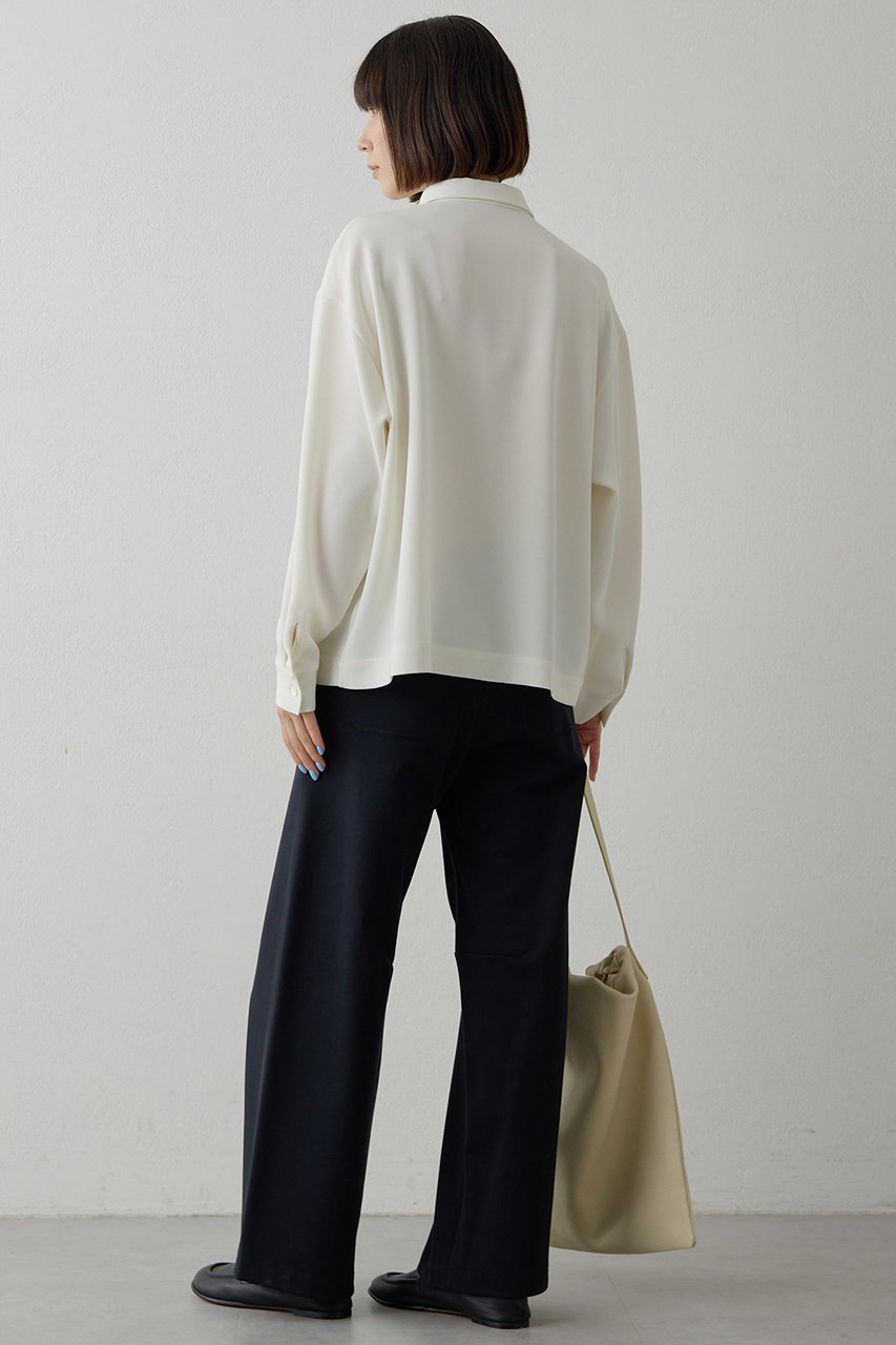 【ウィムガゼット/Whim Gazette】のダブルクロススキッパープルオーバー 人気、トレンドファッション・服の通販 founy(ファニー) 　ファッション　Fashion　レディースファッション　Fashion for Women　トップス・カットソー　Cut & Sew Tops　シャツ・ブラウス・オフィスカジュアル　Elegant Blouses & Button-Ups　カジュアルプルオーバー・ニットトップス　Pullovers & Knit Tops / Casual Pullovers　2026年　2026　エアリー　Airy Texture　スキッパー　Skipper, Open Collar　スリーブ　Sleeve, Long Sleeve / Short Sleeve　ダブル　Double, Double-Breasted　バランス　Balance, Style Balance　ベーシック　Basic, Essential　リラックス　Relax, Relaxed Fit　ロング　Long, Long-Length　エレガント 上品　Elegant　夏　Summer　春　Spring　S/S・春夏　SS, Spring/Summer, Warm Season　other-6|ID: prp329100004793188 ipo3291000000036218755