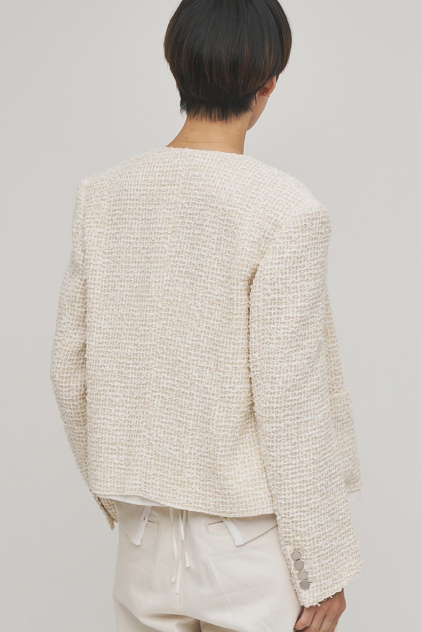 【ウィムガゼット/Whim Gazette】の【GEMINI】ツィードジャケット 人気、トレンドファッション・服の通販 founy(ファニー) 　ファッション　Fashion　レディースファッション　Fashion for Women　アウター　Coat / Outerwear Collection　レディースジャケット・軽アウター　Jackets　2026年　2026　カーディガン　Cardigan, Knitwear　ジャケット　Jacket, Outerwear　ストレッチ　Stretch, Stretchy Fabric　ツイード／ツィード　Choker, Choker Necklace　ツイード　Twill, Twill Weave　ロング　Long, Long-Length　エレガント 上品　Elegant　夏　Summer　春　Spring　S/S・春夏　SS, Spring/Summer, Warm Season　other-2|ID: prp329100004793191 ipo3291000000034778548