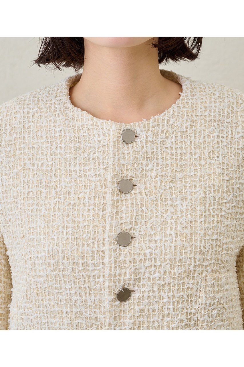 【ウィムガゼット/Whim Gazette】の【GEMINI】ツィードジャケット 人気、トレンドファッション・服の通販 founy(ファニー) 　ファッション　Fashion　レディースファッション　Fashion for Women　アウター　Coat / Outerwear Collection　レディースジャケット・軽アウター　Jackets　2026年　2026　カーディガン　Cardigan, Knitwear　ジャケット　Jacket, Outerwear　ストレッチ　Stretch, Stretchy Fabric　ツイード／ツィード　Choker, Choker Necklace　ツイード　Twill, Twill Weave　ロング　Long, Long-Length　エレガント 上品　Elegant　夏　Summer　春　Spring　S/S・春夏　SS, Spring/Summer, Warm Season　other-5|ID: prp329100004793191 ipo3291000000036156967