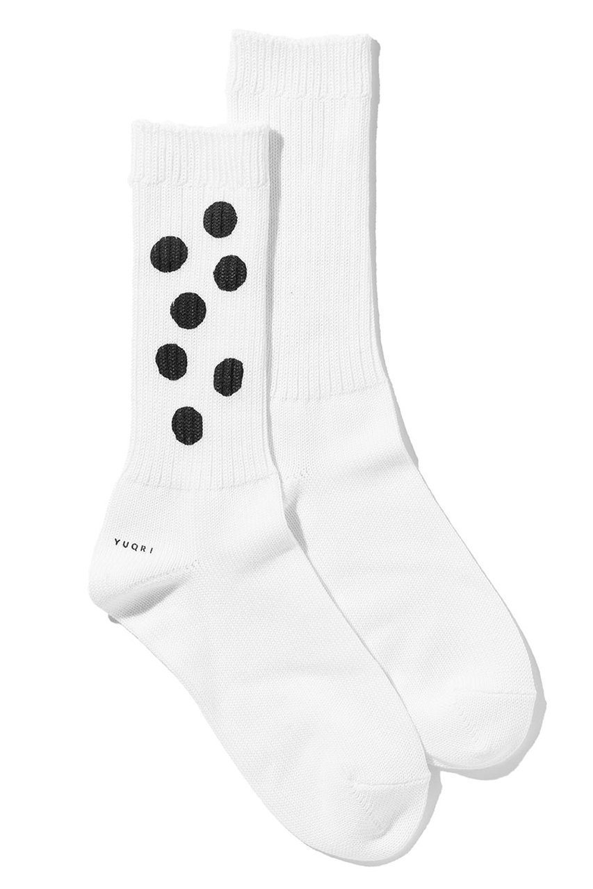 【ユクリ/YUQRI】のPaint Dots ソックス インテリア・キッズ・メンズ・レディースファッション・服の通販 founy(ファニー) ファッション Fashion レディースファッション Fashion for Women ソックス&靴下 Socks & Hosiery レッグウェア・ストッキング Legwear & Hosiery ソックス Socks, Hosiery ドット Polka Dot, Dot Pattern ユニセックス Unisex, Genderless 新作・新入荷 New Arrivals / New In ホワイト/ブラック|ID: prp329100004793192 ipo3291000000034778556
