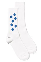 【ユクリ/YUQRI】のPaint Dots ソックス ホワイト/ブルー|ID: prp329100004793192 ipo3291000000034778558