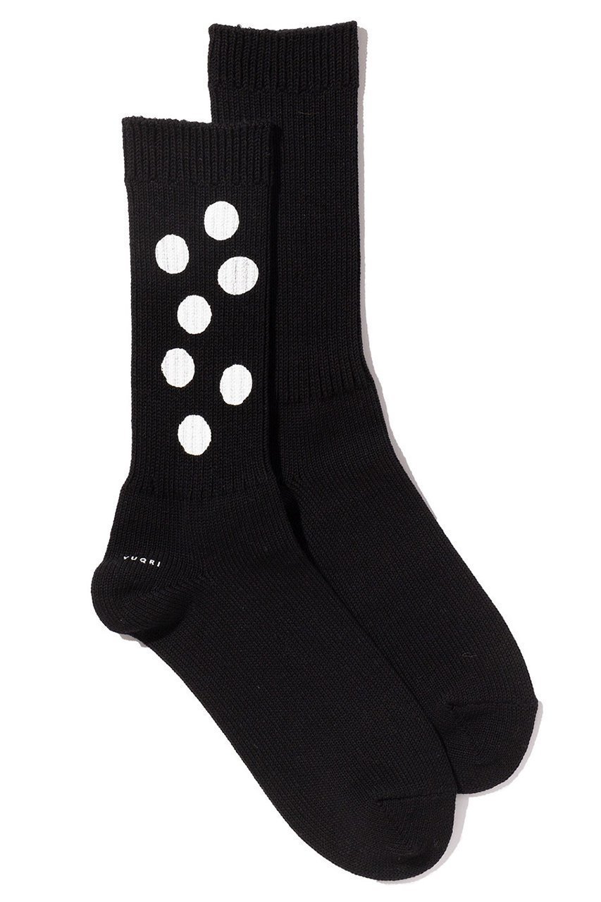 【ユクリ/YUQRI】のPaint Dots ソックス インテリア・キッズ・メンズ・レディースファッション・服の通販 founy(ファニー) ファッション Fashion レディースファッション Fashion for Women ソックス&靴下 Socks & Hosiery レッグウェア・ストッキング Legwear & Hosiery ソックス Socks, Hosiery ドット Polka Dot, Dot Pattern ユニセックス Unisex, Genderless 新作・新入荷 New Arrivals / New In ブラック/ホワイト|ID: prp329100004793192 ipo3291000000034778560