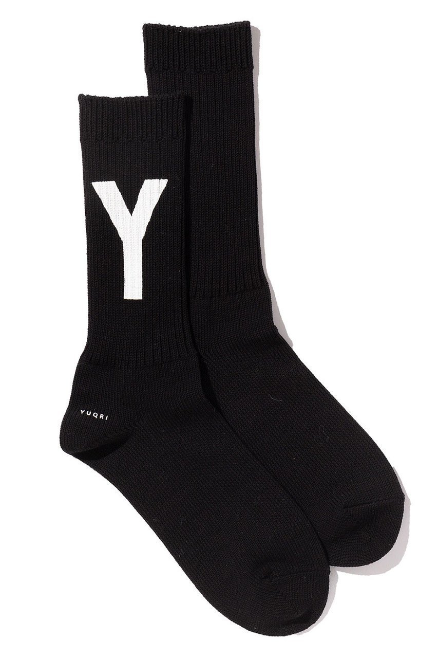 【ユクリ/YUQRI】のPaint Y ソックス インテリア・キッズ・メンズ・レディースファッション・服の通販 founy(ファニー) 　ファッション　Fashion　レディースファッション　Fashion for Women　ソックス&靴下　Socks & Hosiery　レッグウェア・ストッキング　Legwear & Hosiery　ソックス　Socks, Hosiery　ユニセックス　Unisex, Genderless　再入荷　Restock / Back in Stock　ブラック/ホワイト|ID: prp329100004793193 ipo3291000000035538941