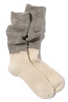 【ユクリ/YUQRI】のCrispy warm over dye ソックス ブラウン/ベージュ|ID: prp329100004793194 ipo3291000000034778583