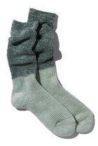 【ユクリ/YUQRI】のCrispy warm over dye ソックス グリーン/ライトグリーン|ID: prp329100004793194 ipo3291000000035805780