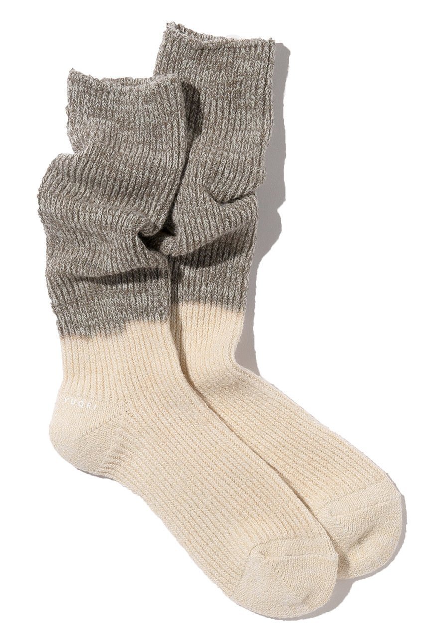 【ユクリ/YUQRI】のCrispy warm over dye ソックス インテリア・キッズ・メンズ・レディースファッション・服の通販 founy(ファニー) 　ファッション　Fashion　レディースファッション　Fashion for Women　ソックス&靴下　Socks & Hosiery　レッグウェア・ストッキング　Legwear & Hosiery　ソックス　Socks, Hosiery　ユニセックス　Unisex, Genderless　ブラウン/ベージュ|ID: prp329100004793194 ipo3291000000035805787