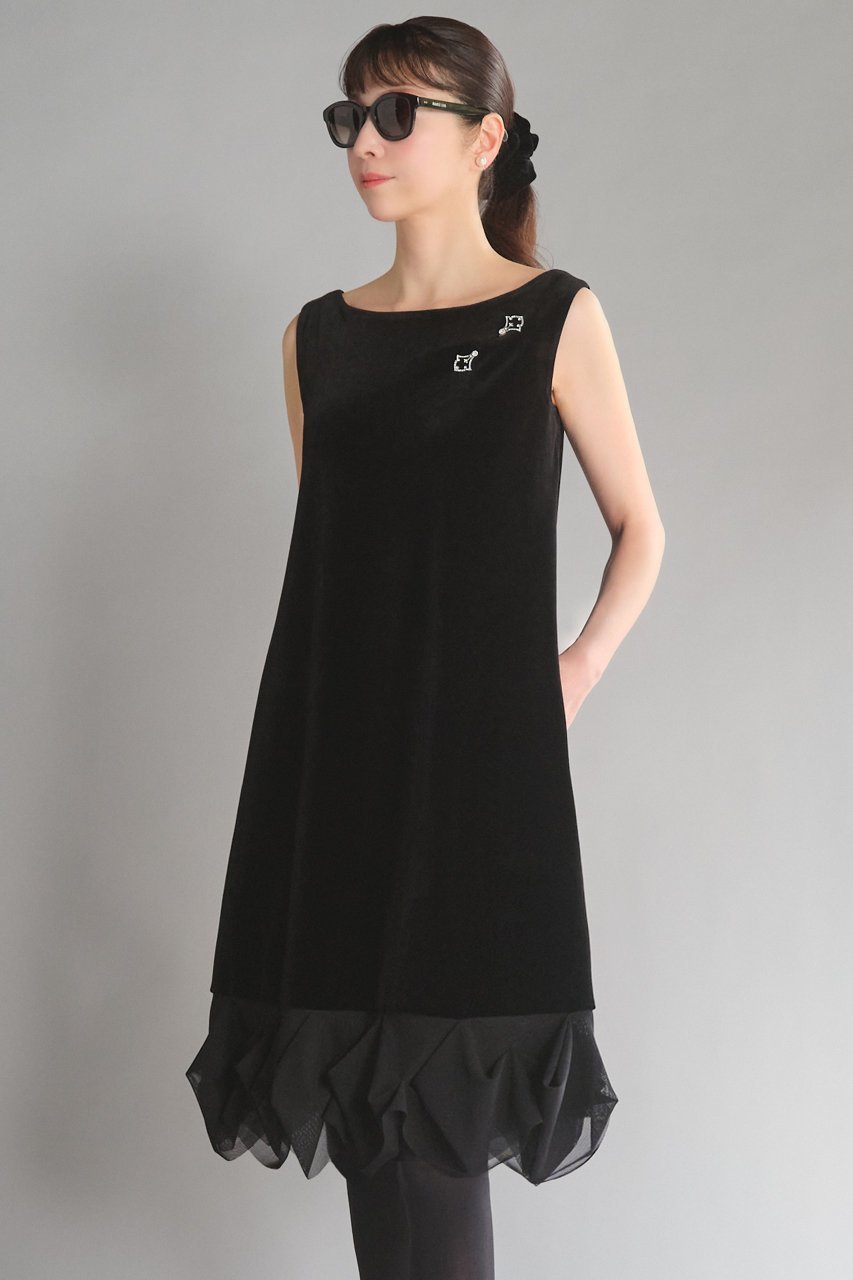 【デイジーリン/DAISY LIN】のDaisy Velour 2WAY Symphony Dress 人気、トレンドファッション・服の通販 founy(ファニー) 　ファッション　Fashion　レディースファッション　Fashion for Women　ワンピース　Dresses　フォーマル・パーティードレス・結婚式用ドレス　Elegant & Casual Dresses　チュニック　Tunic Tops & Dresses　アクセサリー　Fashion Accessories　ウォッシャブル　Machine Washable　洗える　Machine Washable　シンプル　Simple, Minimal　ジュエリー　Jewelry, Accessories　ストレッチ　Stretch, Stretchy Fabric　タートルネック　Turtleneck, High Neck　チュニック　Tunic, Long Top　チュール　Tulip, Tulip Motif　デコルテ　Décolleté, Neckline　フェミニン　Feminine, Girly　ラウンド　Round, Round Neck　エレガント 上品　Elegant　other-7|ID: prp329100004794665 ipo3291000000036022506