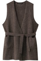 【ミズイロ インド/mizuiro ind】のv neck gilet w/belt ジレ 人気、トレンドファッション・服の通販 founy(ファニー) ファッション Fashion レディースファッション Fashion for Women アウター Coat / Outerwear Collection レディースジャケット・軽アウター Jackets シンプル Simple, Minimal ジャケット Jacket, Outerwear ベスト Vest, Waistcoat メランジ Melange, Mixed Yarn 再入荷 Restock / Back in Stock thumbnail brown|ID: prp329100004797212 ipo3291000000034805929