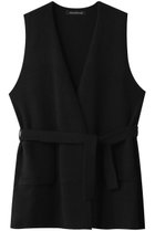 【ミズイロ インド/mizuiro ind】のv neck gilet w/belt ジレ 人気、トレンドファッション・服の通販 founy(ファニー) ファッション Fashion レディースファッション Fashion for Women アウター Coat / Outerwear Collection レディースジャケット・軽アウター Jackets シンプル Simple, Minimal ジャケット Jacket, Outerwear ベスト Vest, Waistcoat メランジ Melange, Mixed Yarn 再入荷 Restock / Back in Stock thumbnail black|ID: prp329100004797212 ipo3291000000034805931