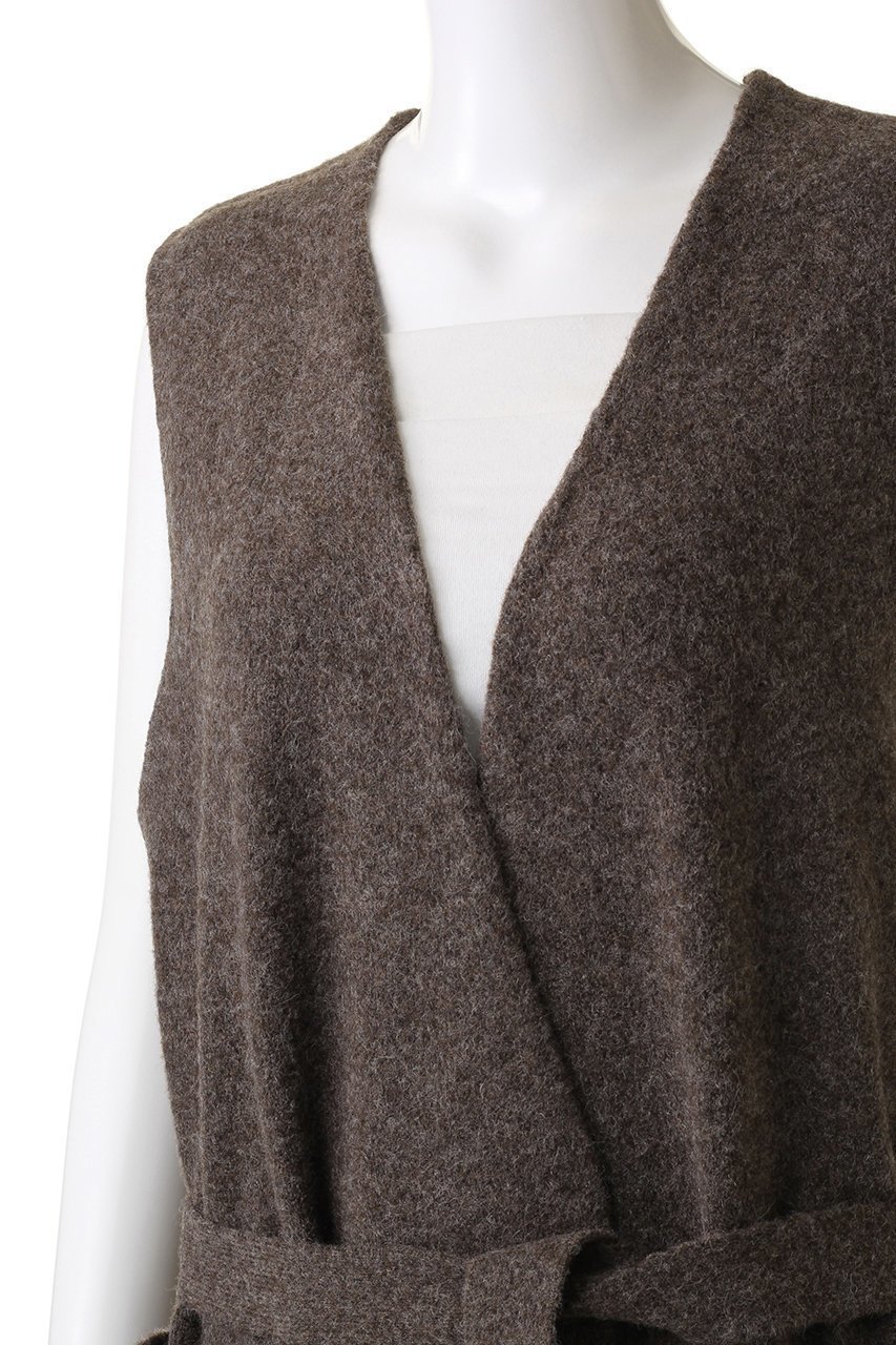 【ミズイロ インド/mizuiro ind】のv neck gilet w/belt ジレ 人気、トレンドファッション・服の通販 founy(ファニー) 　ファッション　Fashion　レディースファッション　Fashion for Women　アウター　Coat / Outerwear Collection　レディースジャケット・軽アウター　Jackets　シンプル　Simple, Minimal　ジャケット　Jacket, Outerwear　ベスト　Vest, Waistcoat　メランジ　Melange, Mixed Yarn　再入荷　Restock / Back in Stock　other-5|ID: prp329100004797212 ipo3291000000034805935
